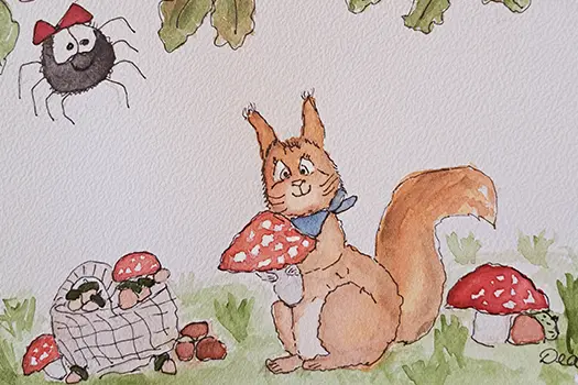 Mehr über den Artikel erfahren Was macht Eichhörnchen Maxi im Herbst?