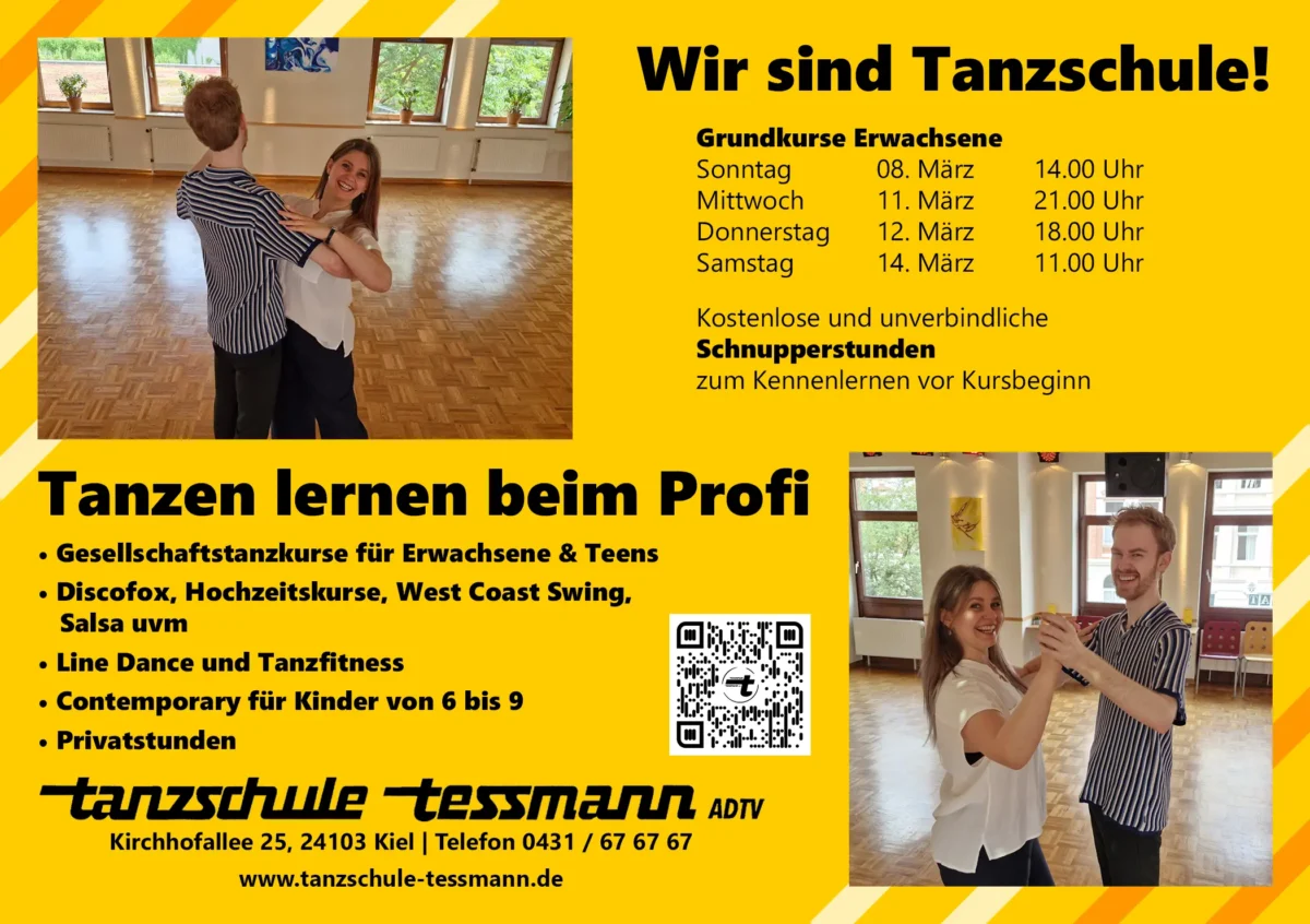 Werbeanzeige modern Januar