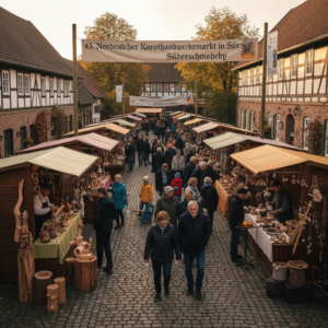 Firefly_GeminiFlash_🎨 43 Norddeutscher Kunsthandwerkermarkt in Süderschmedeby erstelle ein bild 423556