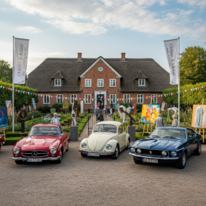 Firefly_GeminiFlash_🚗 Oldtimer Kunst auf Gut Oestergaard 2026 erstelle ein foto 12711