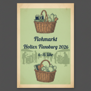 FireflyGeminiFlasherstelle ein plakat 🧺 Flohmarkt Holtex Flensburg 2026 🧺 615 Uhr 819687 | NORDISCH LIFESTYLE Firefly GeminiFlash erstelle ein plakat 🧺 Flohmarkt Holtex Flensburg 2026 🧺 6 15 Uhr 819687