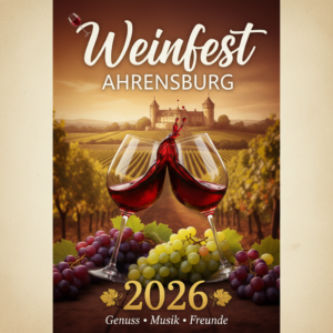 Firefly_GeminiFlash_🍷 Weinfest Ahrensburg 2026 🍷 erstelle ein Plakat Bitte text exakt beachtenmaxim 715371
