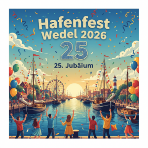 FireflyGeminiFlash🎉 Hafenfest Wedel 2026 25 Jubiläum erstelle ein Plakat Bitte text exakt beachten 715371 | NORDISCH LIFESTYLE Firefly GeminiFlash 🎉 Hafenfest Wedel 2026 25 Jubiläum erstelle ein Plakat Bitte text exakt beachten 715371